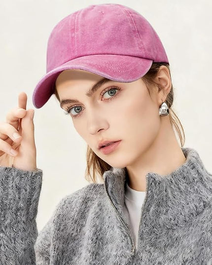 YeeHeen Ponytail Baseball Cap for Women High Messy Bun Caps Washed Cotton Hats