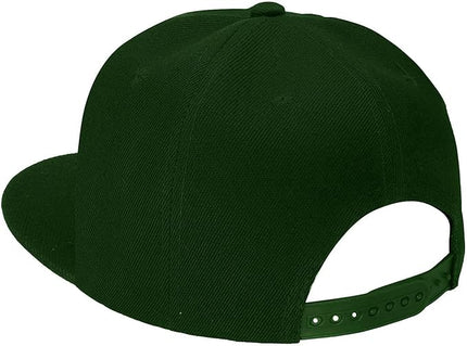 Classic Snapback Hat Cap Hip Hop Style Flat Bill Blank Solid Color Adjustable Size