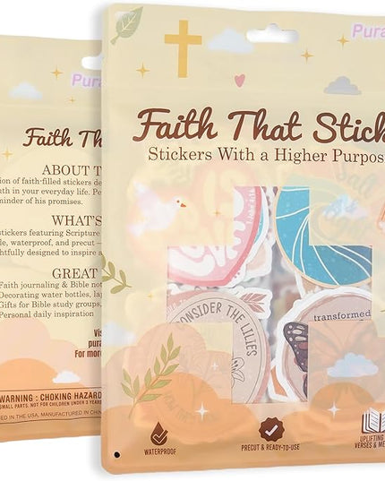 225 PCS Christian Bible Verse Stickers – Inspirational Journaling & Study Stickers for Water Bottles, Laptops, Notebooks & Scrapbooking – Waterproof