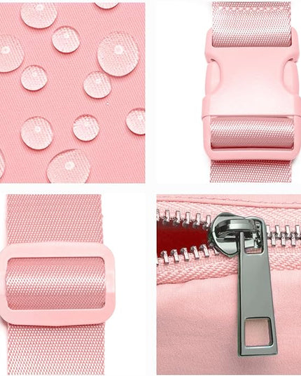 Belt Bag for Women Fanny Pack Crossbody Bags for Women Fashion Waist Packs with Adjustable Strap Gifts for Teenage Girls Women Men (Light Pink)