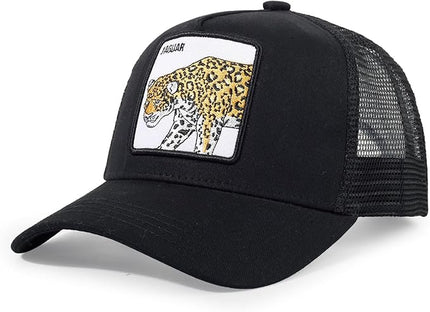 Classic Unisex Various Animal Series Embroidery Farm Adjustable Mesh Snapback Trucker Hat
