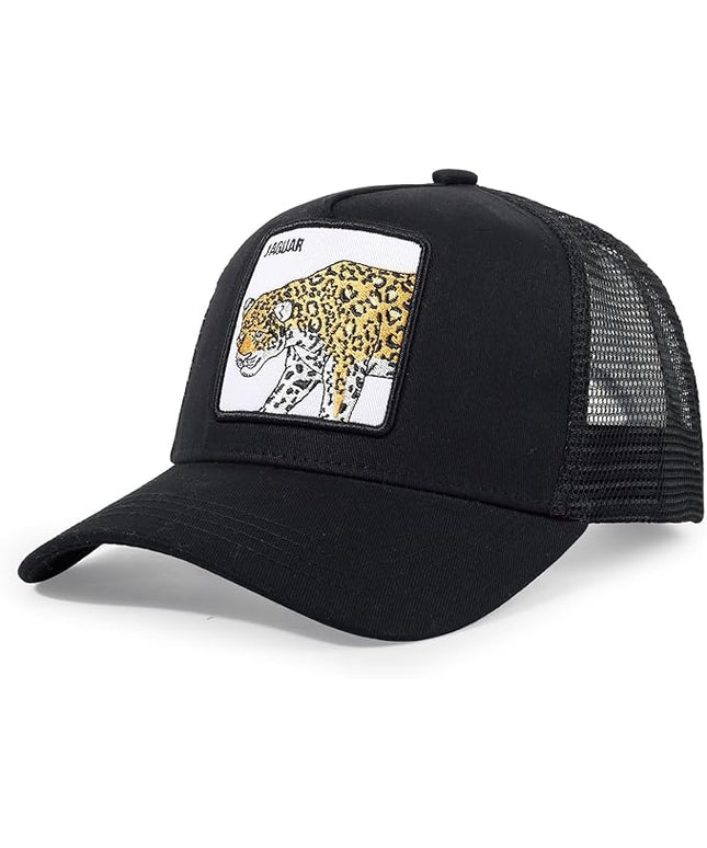 Classic Unisex Various Animal Series Embroidery Farm Adjustable Mesh Snapback Trucker Hat