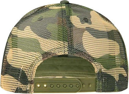 TZ Promise Men Women Plain Cotton Trucker Cap with Breathable Mesh Back, Snapback Baseball Hats