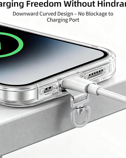 360° Rotating Stainless Steel Phone Tether Tab (3-Pack) - Universal for iPhone & Other Phones (Fits Wristbands/Necklaces/Crossbody Straps)