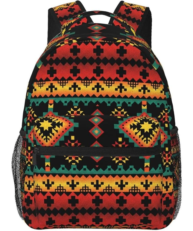 Native American Backpack for Men Women,Casual Travel Hiking Camping Backpacks Lightweight Bookbag