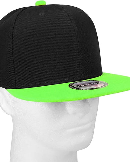 Classic Snapback Hat Cap Hip Hop Style Flat Bill Blank Solid Color Adjustable Size