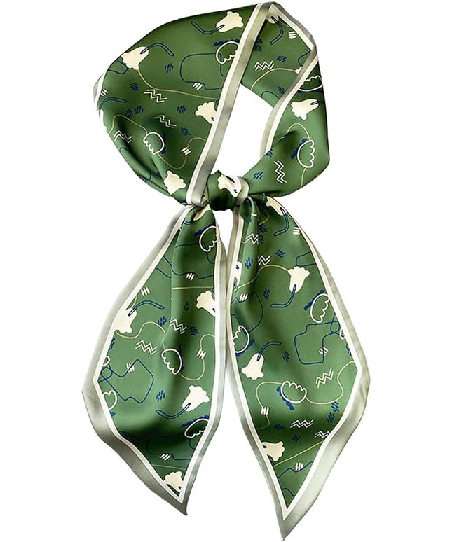 Dailyacc Hair Scarf for Women Fashion Silky Satin Headscarf Wrap Breathable Lightweight Neck Scarves For Handbag