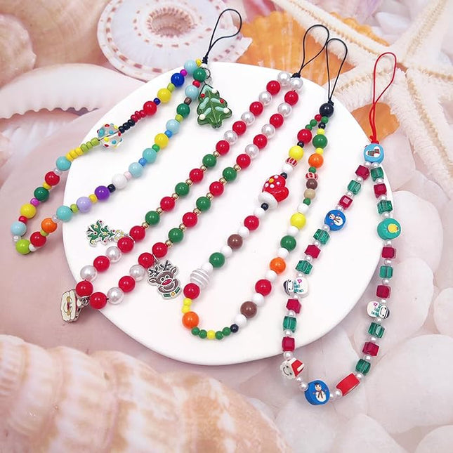 Phone Charms Cute Beaded Phone Lanyard Wrist Strap Aesthetic CellPhone Keychain Cute PhoneCharms for Women