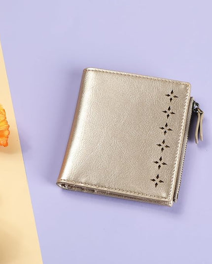Lavemi Ultra Thin Small Compact Leather Womens Girls Wallets RFID Blocking Credit Card Holder for Women