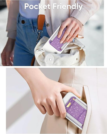 FINPAC MagSafe Wallet, Magnetic Card Wallet Holder for iPhone 17/16/15/14/13/12 Series, Safe RFID Blocking Slim Leather 6 Card Holder for Women Men