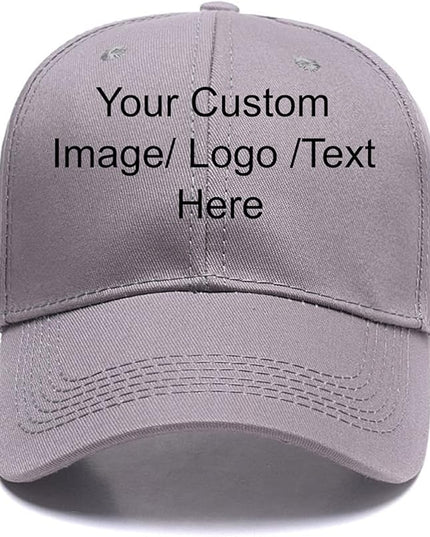 Custom Baseball Cap with Your Text for Men Women,Personalized Adjustable Trucker Caps Casual Sun Peak Hat for Gifts