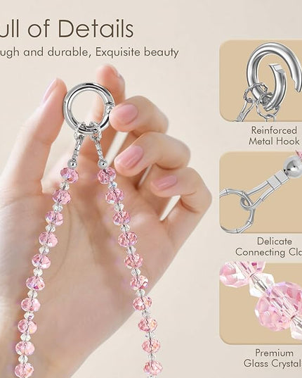 SURPHY Phone Charm, Phone Charms Strap with Tether Tab & Premium Metal Buckle, Cellphone Wrist Strap Chain