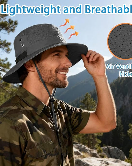 Cooling Sun Bucket Hat for Men Women Fishing Beach Safari Hats for Golf Hiking Hunting Outdoor UPF 50+