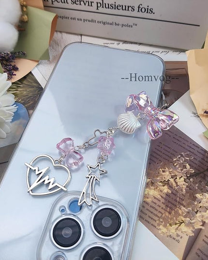1-4PCS Cute Phone Charms Aesthetic Y2K Cell Phone Charms Strap Strawberry Butterfly Star PhoneCharm Y2K Accessories for Bag Keychain Airpods Camera Pendants Decor