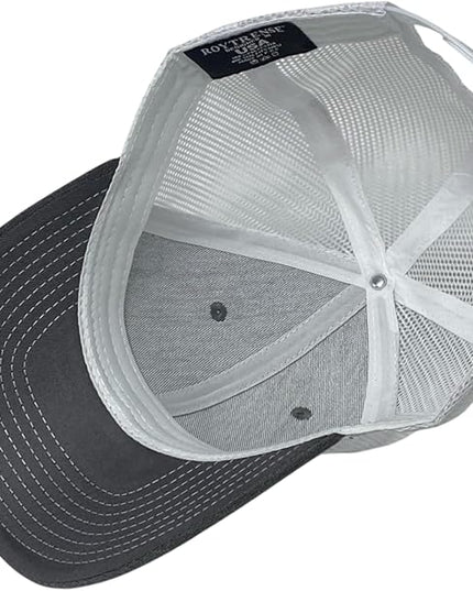 Classic Solid Color Mesh Trucker Hat - Adjustable Snapback Cap for Men & Women - Casual & Sporty Style