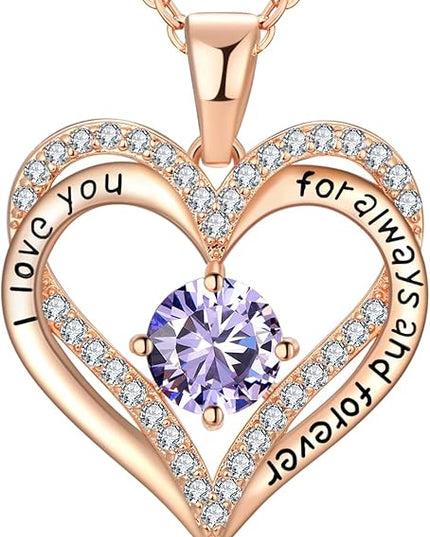 18K Rose Gold Necklaces for Women Birthday Gifts for Women Jewelry for Women Birthday Gifts for Wife Girlfriend Daughter Wife Birthday Gifts for Anniversary Mothers Day Christmas Valentines Gifts