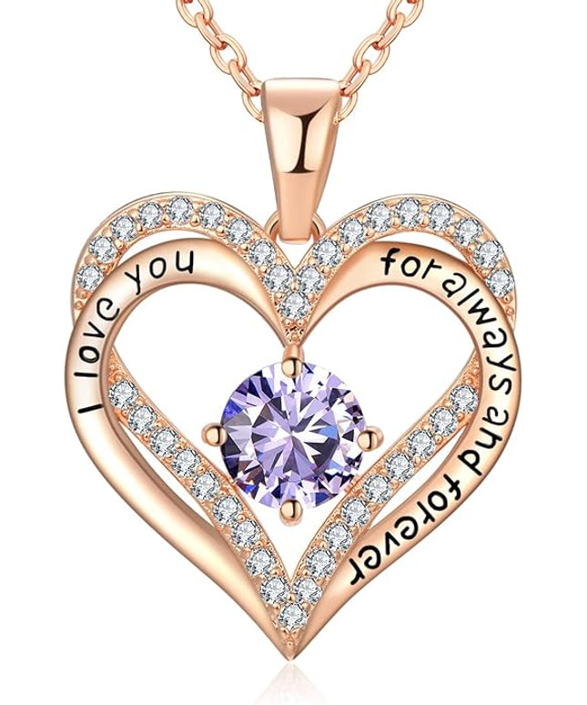 18K Rose Gold Necklaces for Women Birthday Gifts for Women Jewelry for Women Birthday Gifts for Wife Girlfriend Daughter Wife Birthday Gifts for Anniversary Mothers Day Christmas Valentines Gifts