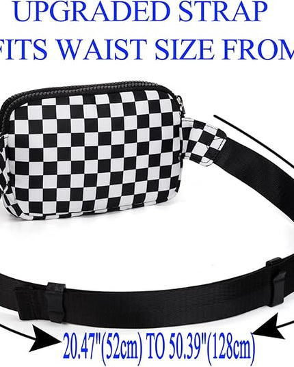 UTO Fanny Pack for Women Crossbody Trendy Fashion Belt Purse Chest Waist Hip Bumbag for Outdoor Shopping Travel Hiking