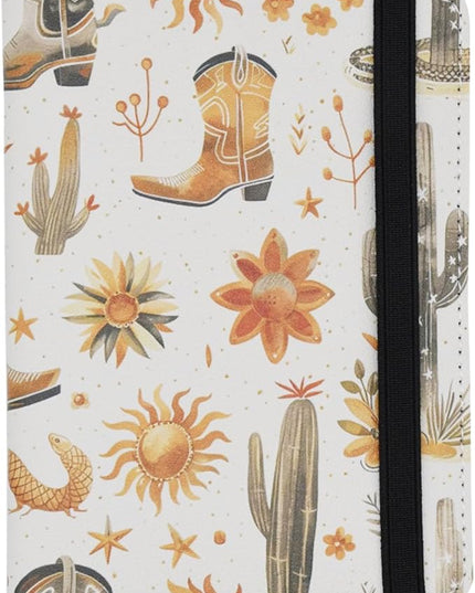mrs Passport Wallets Travel Holder Set, Travel Luggage Tags Passport Cover -cute Western cowboy pattern for women Gift