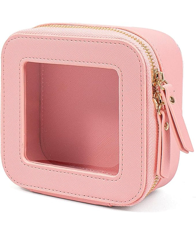 Travel Clear Makeup Bag Set, TSA Approved Cosmetic Bag Case with Zipper Portable Makeup Pouch Toiletry Bag Traveling Cosmetic Organizer Storage Bag Car Organizer Car Essentials