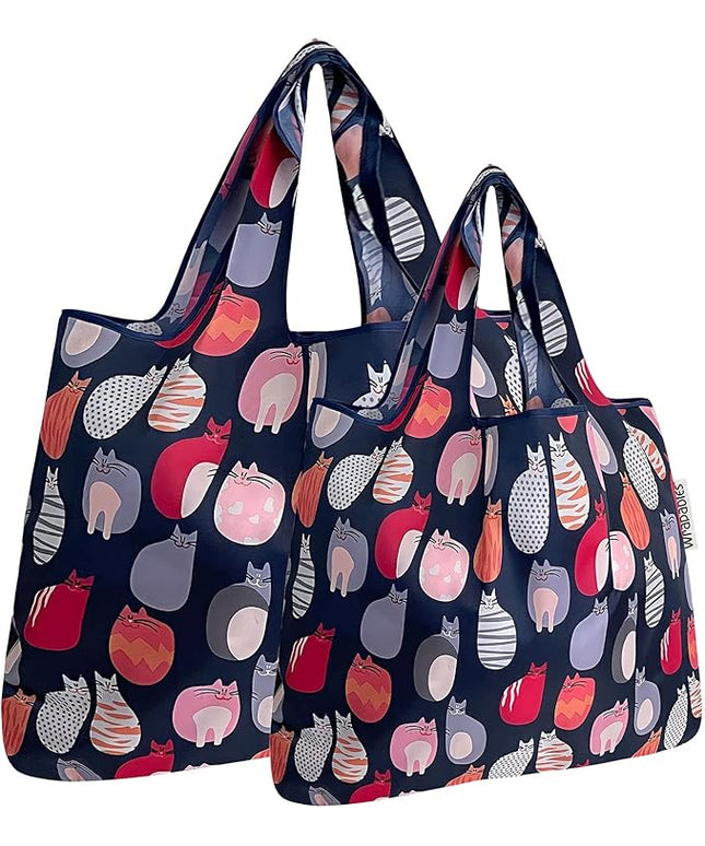 allydrew Large Foldable Tote Nylon Reusable Grocery Bags