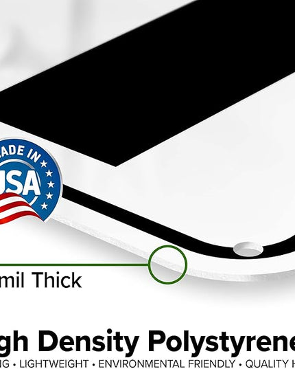 Trucks Right Sign, 18x24 Inches, 55 mil thick HDPS (high density polystyrene), Made in USA by My Sign Center
