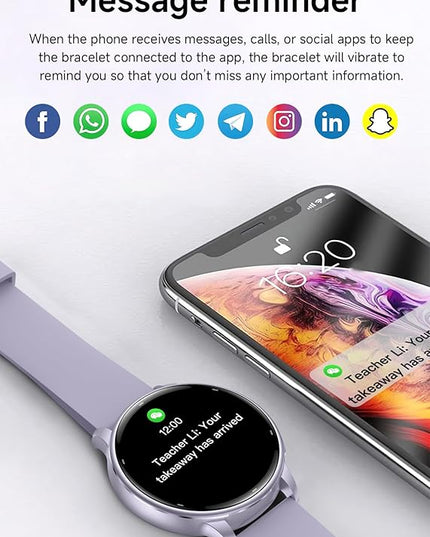 Fitness Tracker with Heart Rate Monitor Activity Tracker with Pedometer Smart Watch Sleep Monitor with Step Counter Calories Blood Oxygen Blood Pressure Monitor Make/Answer Call Health Tracker