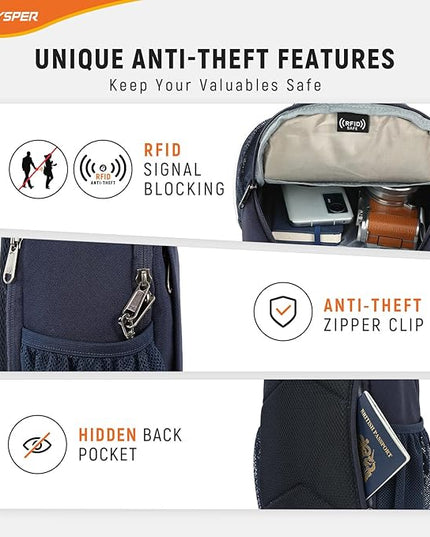 SKYSPER Sling Bag RFID Cross Body Bag Recycled Crossbody Backpack Travel Daypack