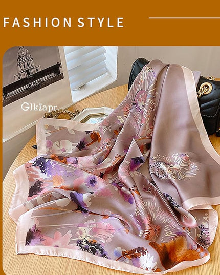 Satin Bandana Headscarf for Women Silky Hair Scarves for Fashion Lightweight