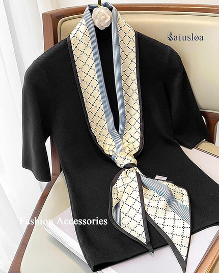 Purse Scarf For Handbags Head Scarves For Women's Hair Bags Scarfs Long Skinny Scarves Fashion Silky