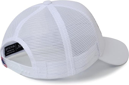 IIN American Flag Mesh Baseball Cap, Patriotic Trucker Hat for Men Women, Quick-Dry Breathable Design, Adjustable Snapback