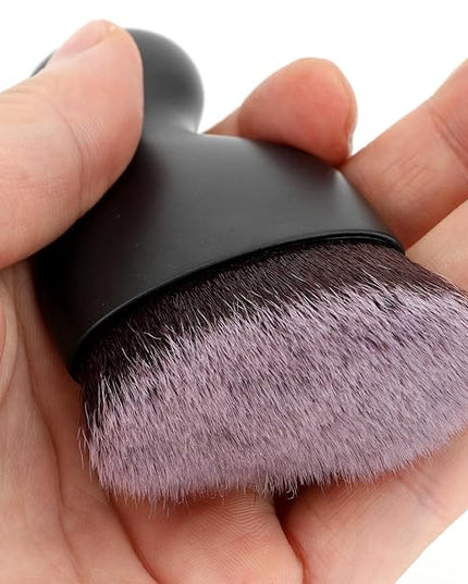 Car Detailing Brush, Soft Bristle Cleaning Brush, Scratch-Free Auto Duster Tool for Dashboard, Air Vents, Leather & Interior Cleaning (Black&White&Dark Brown)