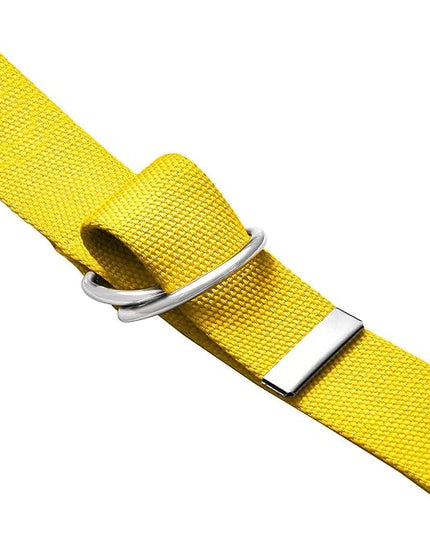 Falari Canvas Web Belt Metal Double D Ring Buckle for Men Women Casual Cloth Military Style Belt 1 1/2" Wide