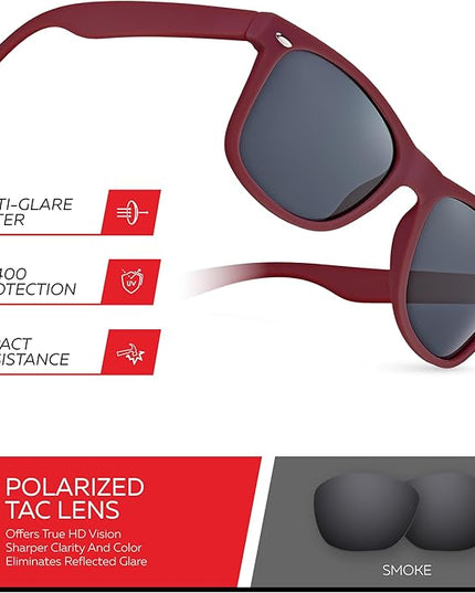 Retro Rewind Polarized Sunglasses for Men and Women - UV Protection Classic Sun Glasses