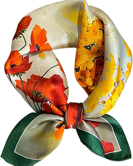 Dailyacc Hair Bandanas Scarf For Women Lightweight Fashion Neck Silk Satin Head Scarves For Sleeping Handbags Scarf