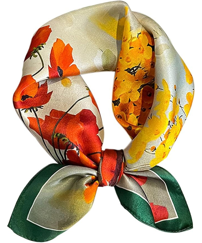 Dailyacc Hair Bandanas Scarf For Women Lightweight Fashion Neck Silk Satin Head Scarves For Sleeping Handbags Scarf