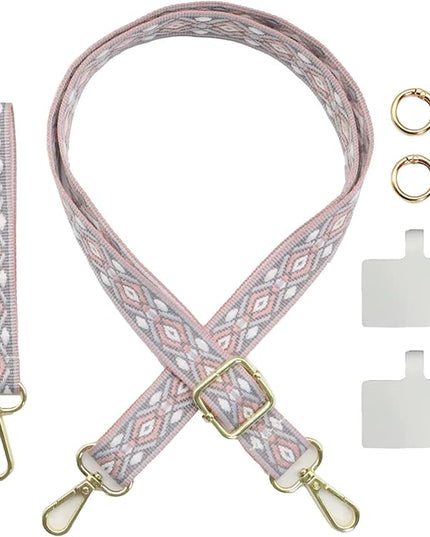 LEMEDE Adjustable Phone Lanyard - Phone Wristlet & Crossbody Phone Strap, Versatile for ID, Camera，Key straps(1" Width)