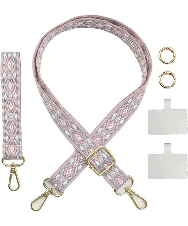 LEMEDE Adjustable Phone Lanyard - Phone Wristlet & Crossbody Phone Strap, Versatile for ID, Camera，Key straps(1" Width)