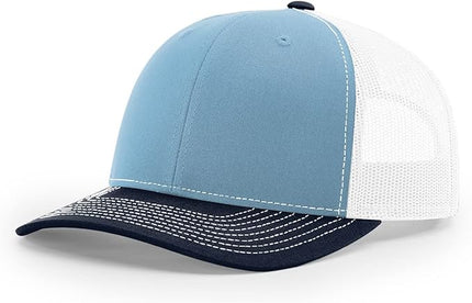 Richardson 112 Trucker Hat - Premium Adjustable Snapback Hat - Structured Six Panel Richardson Blank Caps
