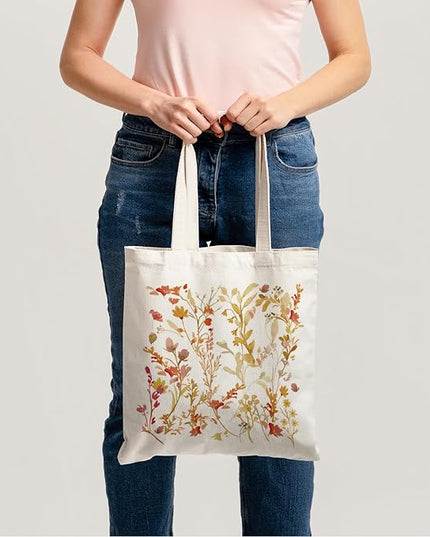 Horaldaily Canvas Tote Bag,Reusable Shoulder Tote Bag for Women Lady Casual Vacation, Shopping, Work, Gym
