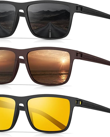 Sunglasses-Men Polarized Mens Sunglasses: Classic Women Sun Glasses UV Protection for Fishing Driving Golf