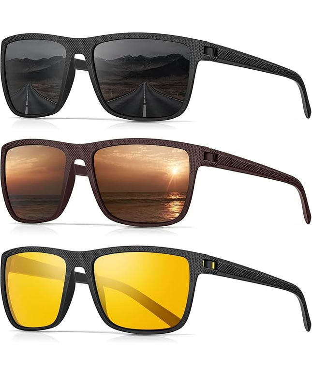 Sunglasses-Men Polarized Mens Sunglasses: Classic Women Sun Glasses UV Protection for Fishing Driving Golf