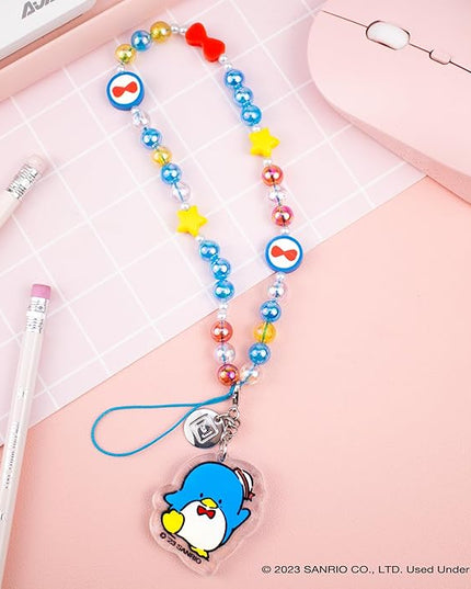 iFace Hello Kitty and Friends Beaded Wristlet Universal Phone Charm Strap - Cute Wrist Chain Lanyard Aesthetic Decor Strap for Cell Phone Camera Keys AirPods Keychains