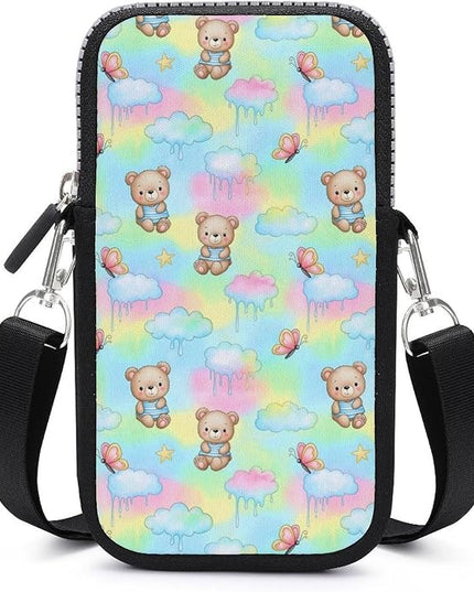 Unisex Small Crossbody Bags, Women Men Portable Adjustable Crossbody Phone Wallet Pouch