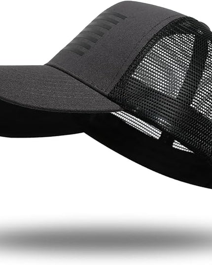 American Flag Trucker Hat - Snapback Hat, Baseball Cap for Men Women - Breathable Mesh Side, Adjustable Fit - for Casual Wear