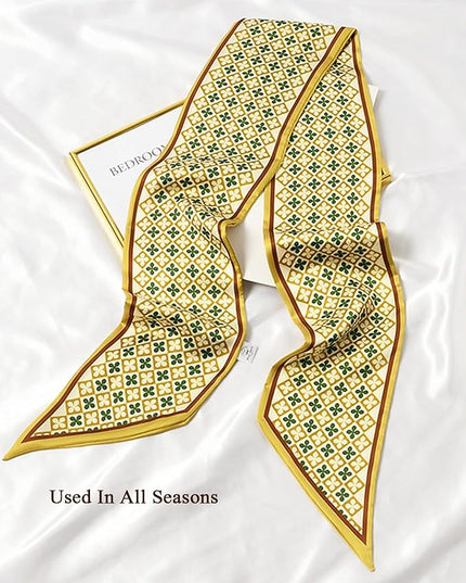 Purse Scarf For Handbags Head Scarves For Women's Hair Bags Scarfs Long Skinny Scarves Fashion Silky