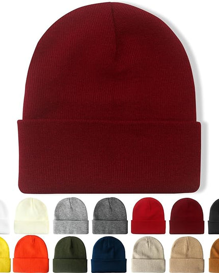NPQQUAN Beanie for Men Women Winter Hats for Mens Beanie Cuffed Knit Beanies Skull Cap