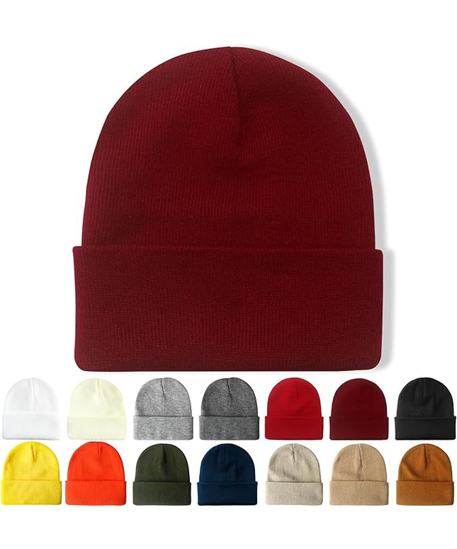 NPQQUAN Beanie for Men Women Winter Hats for Mens Beanie Cuffed Knit Beanies Skull Cap