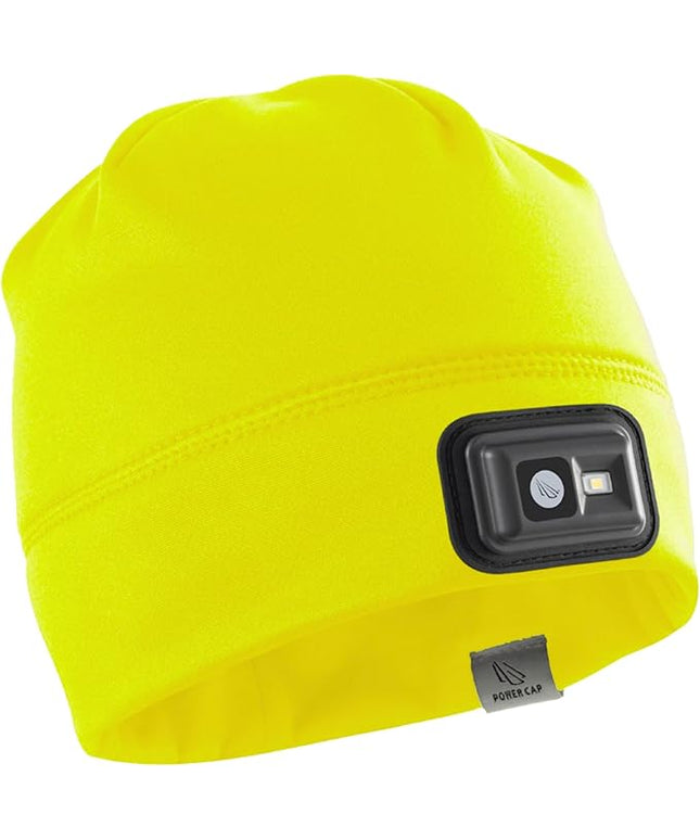 POWERCAP LED Hat Light 150 Lumens Rechargeable Fleece Beanie with Bright Built-in Headlamp Waterproof LED Warm One Size Cap
