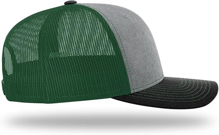 Richardson 112 Trucker Hat - Premium Adjustable Snapback Hat - Structured Six Panel Richardson Blank Caps